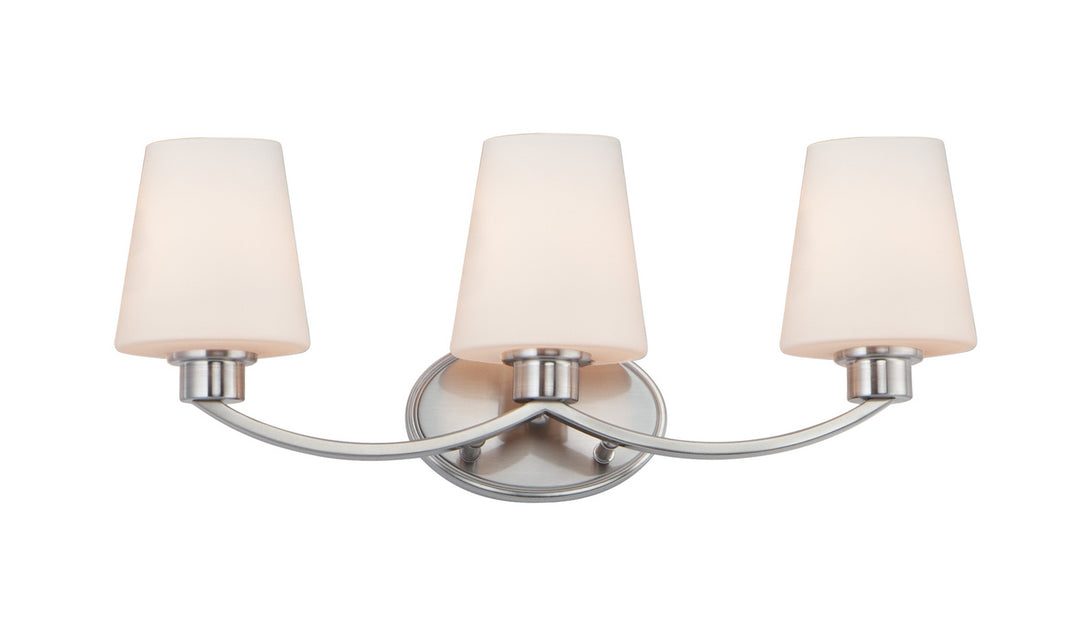Maxim Shelter 11833SWSN Bath Vanity Light 22 in. wide - Satin Nickel