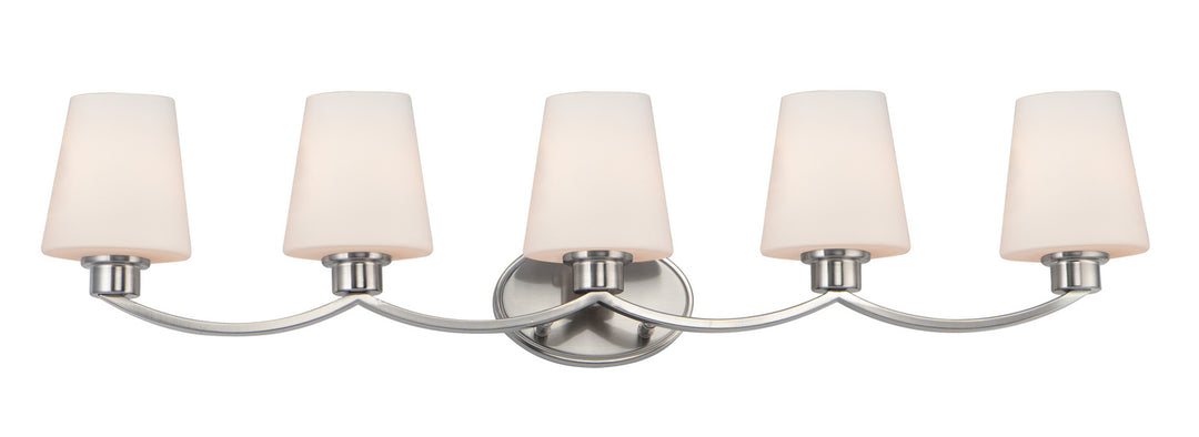 Maxim Shelter 11835SWSN Bath Vanity Light 38 in. wide - Satin Nickel