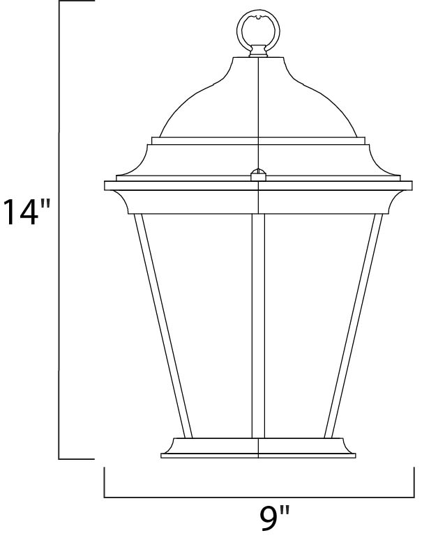 Maxim Lighting 1009BK  Westlake Outdoor Black