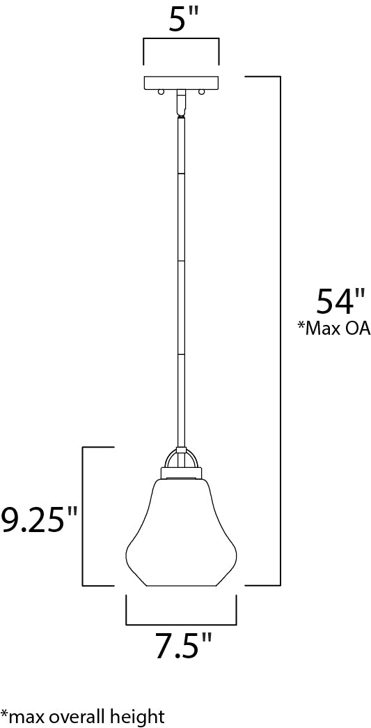 Maxim Dianne 10091CLSN Pendant Light - Satin Nickel