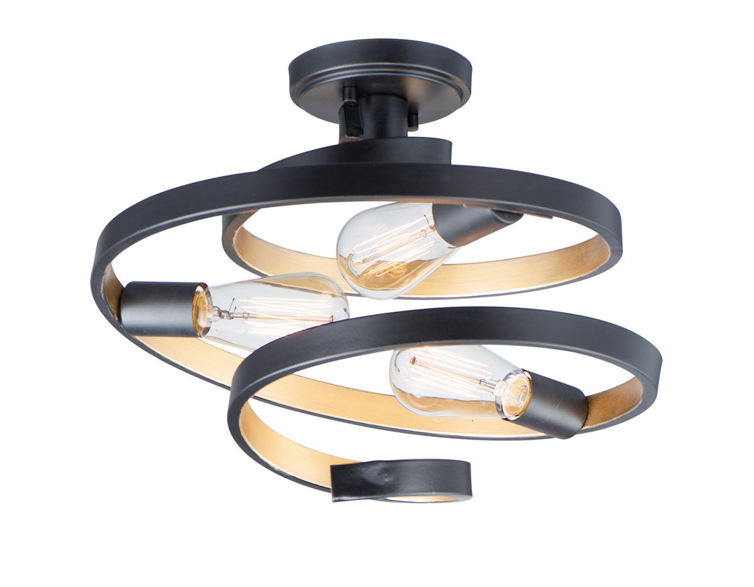 Maxim Twister 12230BKGLD Ceiling Light - Black / Gold