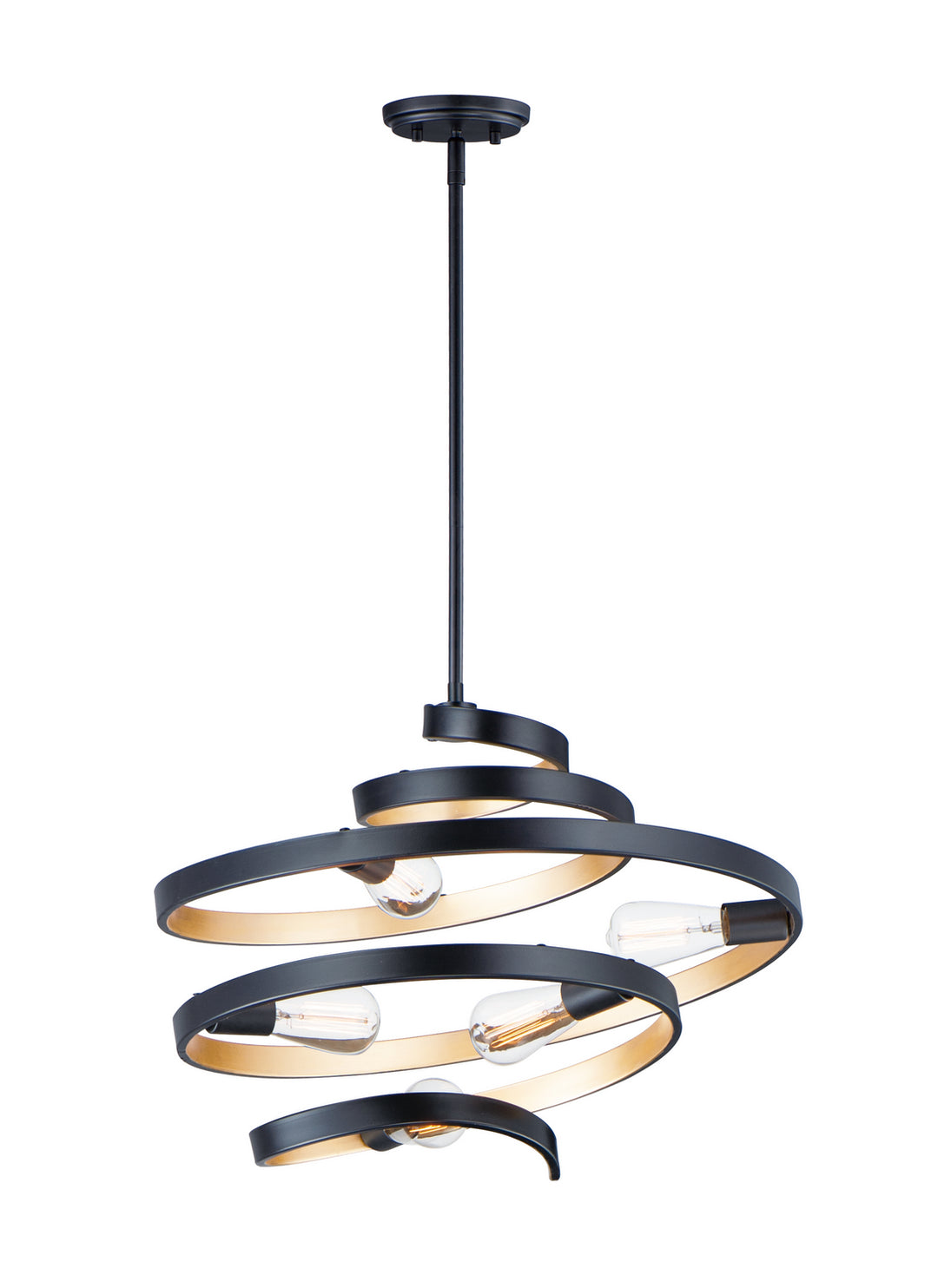 Maxim Twister 12235BKGLD Pendant Light - Black / Gold