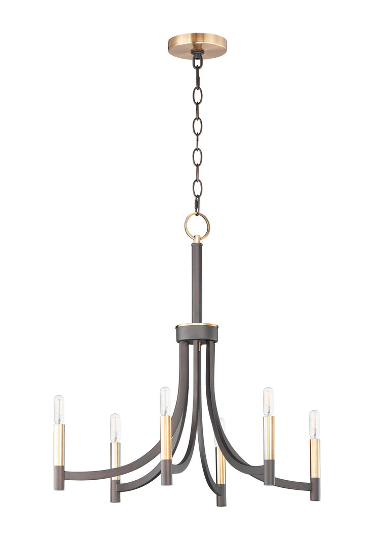 Maxim Lyndon 21526BZAB Chandelier Light - Bronze / Antique Brass