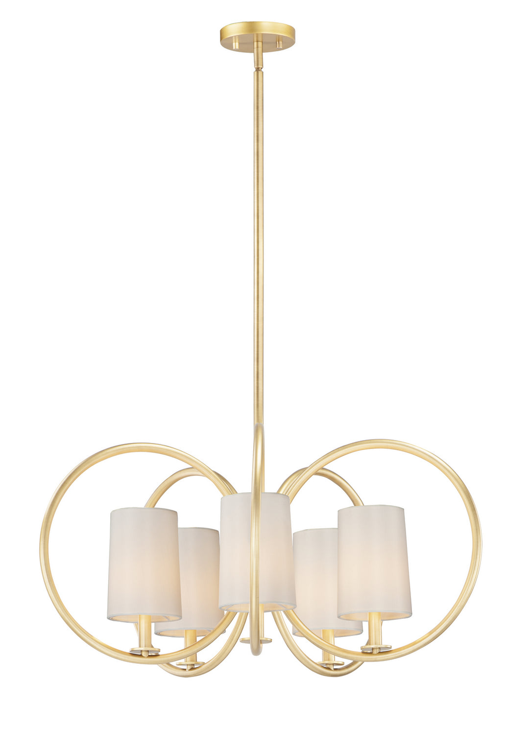 Maxim Meridian 25295OFNAB Chandelier Light - Natural Aged Brass