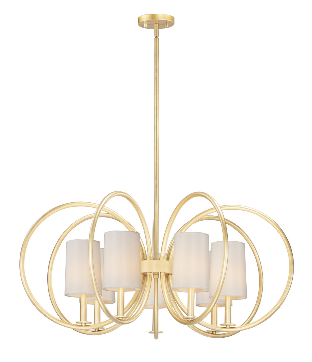 Maxim Meridian 25297OFNAB Chandelier Light - Natural Aged Brass