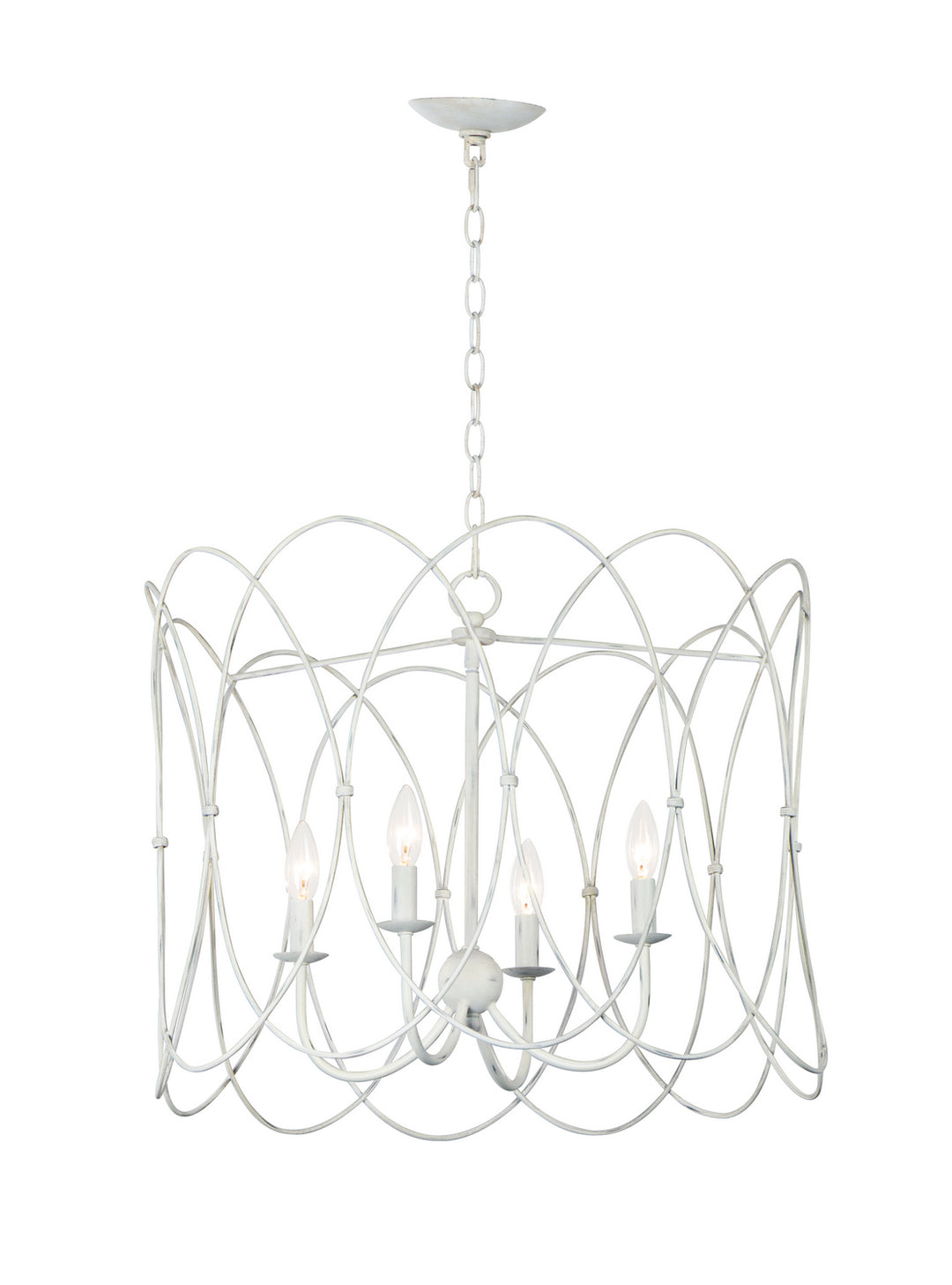 Maxim Trellis 27594WWT Chandelier Light - Weathered White