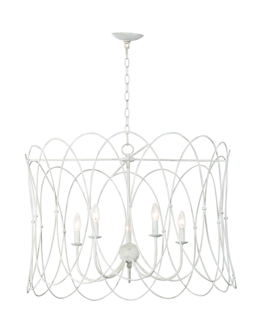 Maxim Trellis 27596WWT Chandelier Light - Weathered White