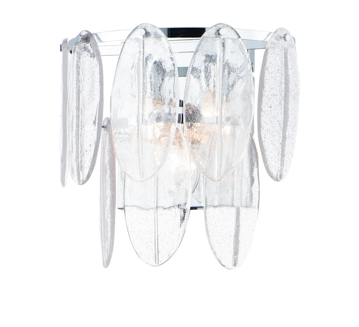 Maxim Glacier 30732CLWTPC Wall Sconce Light - White / Polished Chrome