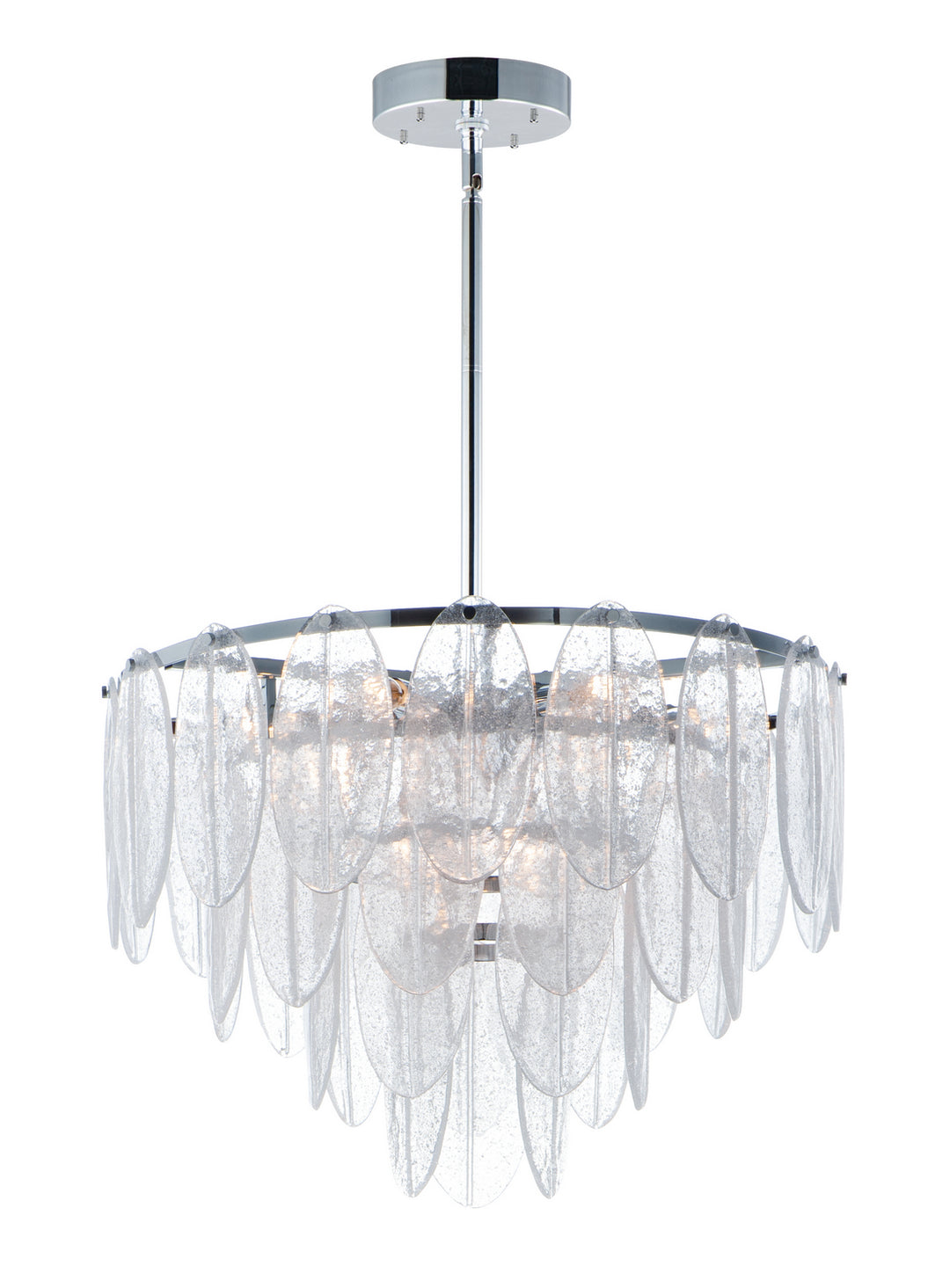 Maxim Glacier 30735CLWTPC Chandelier Light - White / Polished Chrome