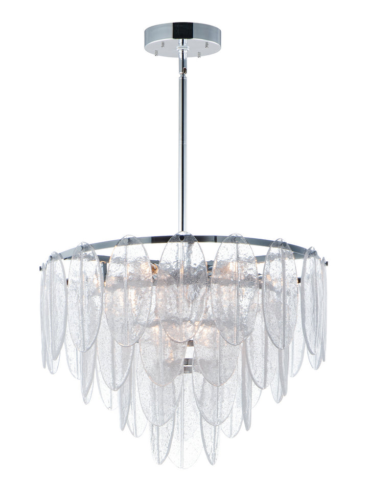 Maxim Glacier 30735CLWTPC Chandelier Light - White / Polished Chrome