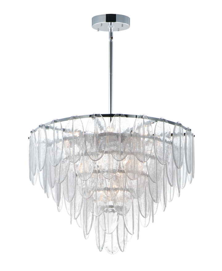 Maxim Glacier 30737CLWTPC Chandelier Light - White / Polished Chrome