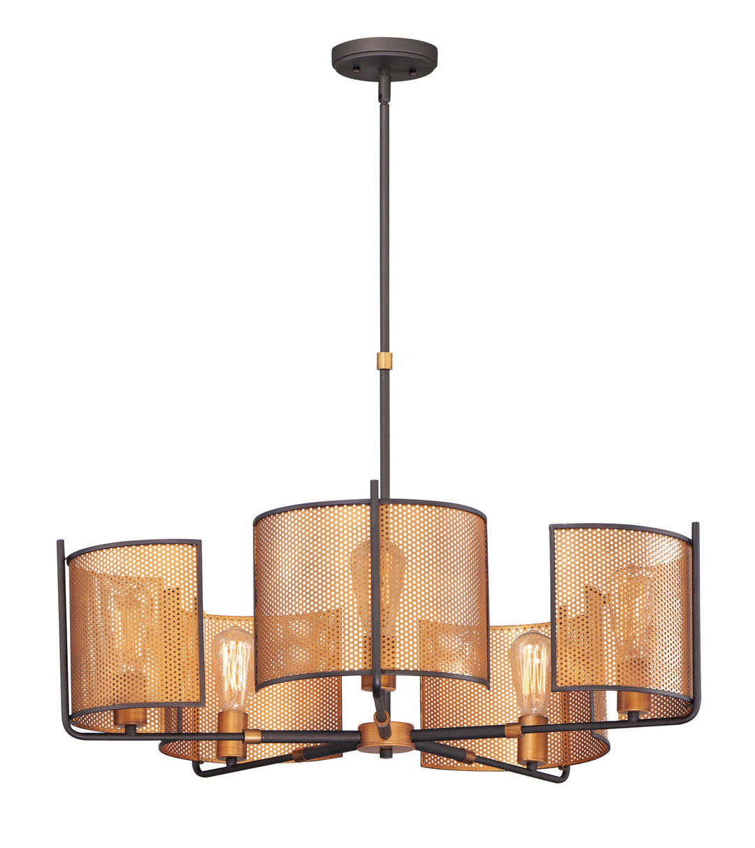 Maxim Caspian 31215OIAB Chandelier Light - Oil Rubbed Bronze / Antique Brass