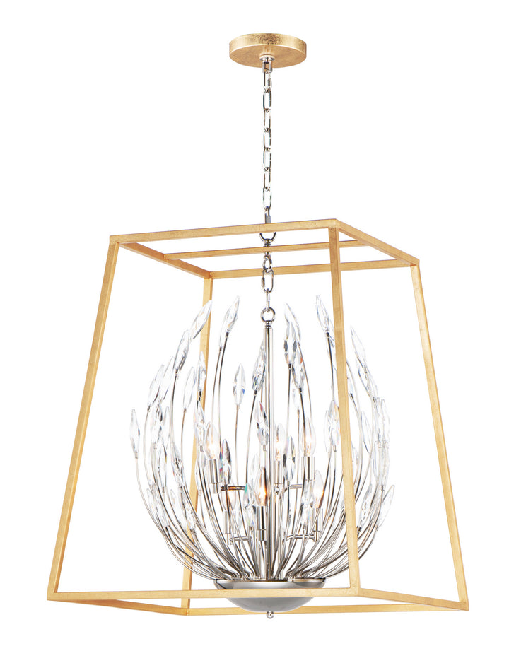 Maxim Bouquet 32406BCPNGL Pendant Light - Polished Nickel / Gold Leaf