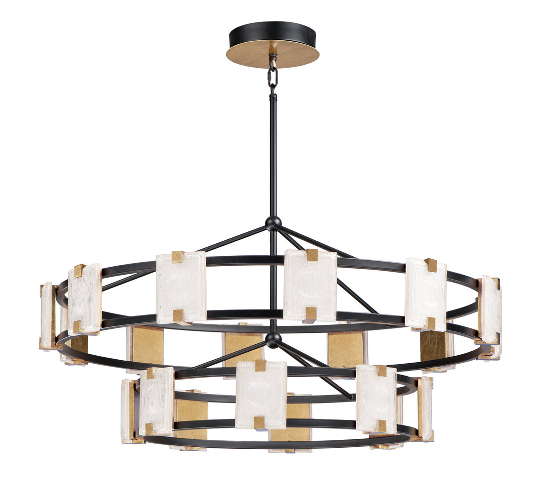 Maxim Radiant 39538CYBKGL Chandelier Light - Black / Gold Leaf