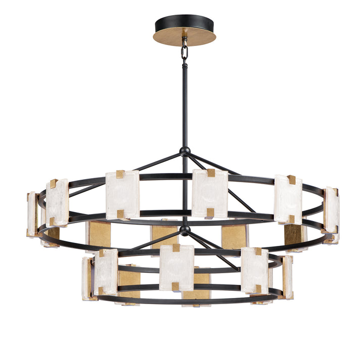 Maxim Radiant 39538CYBKGL Chandelier Light - Black / Gold Leaf