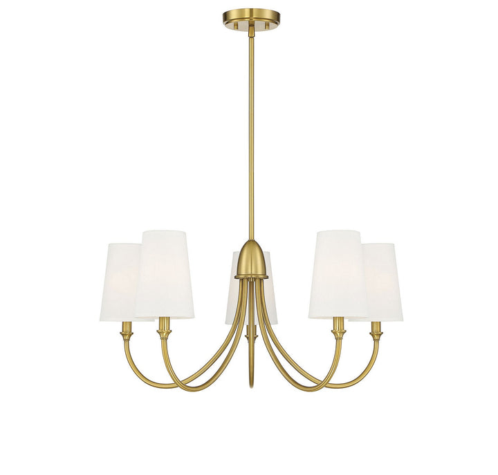Savoy House Cameron 1-2540-5-322 Chandelier Light - Warm Brass