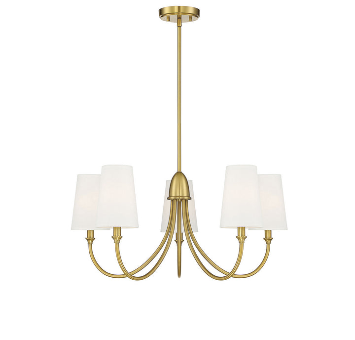 Savoy House Cameron 1-2540-5-322 Chandelier Light - Warm Brass
