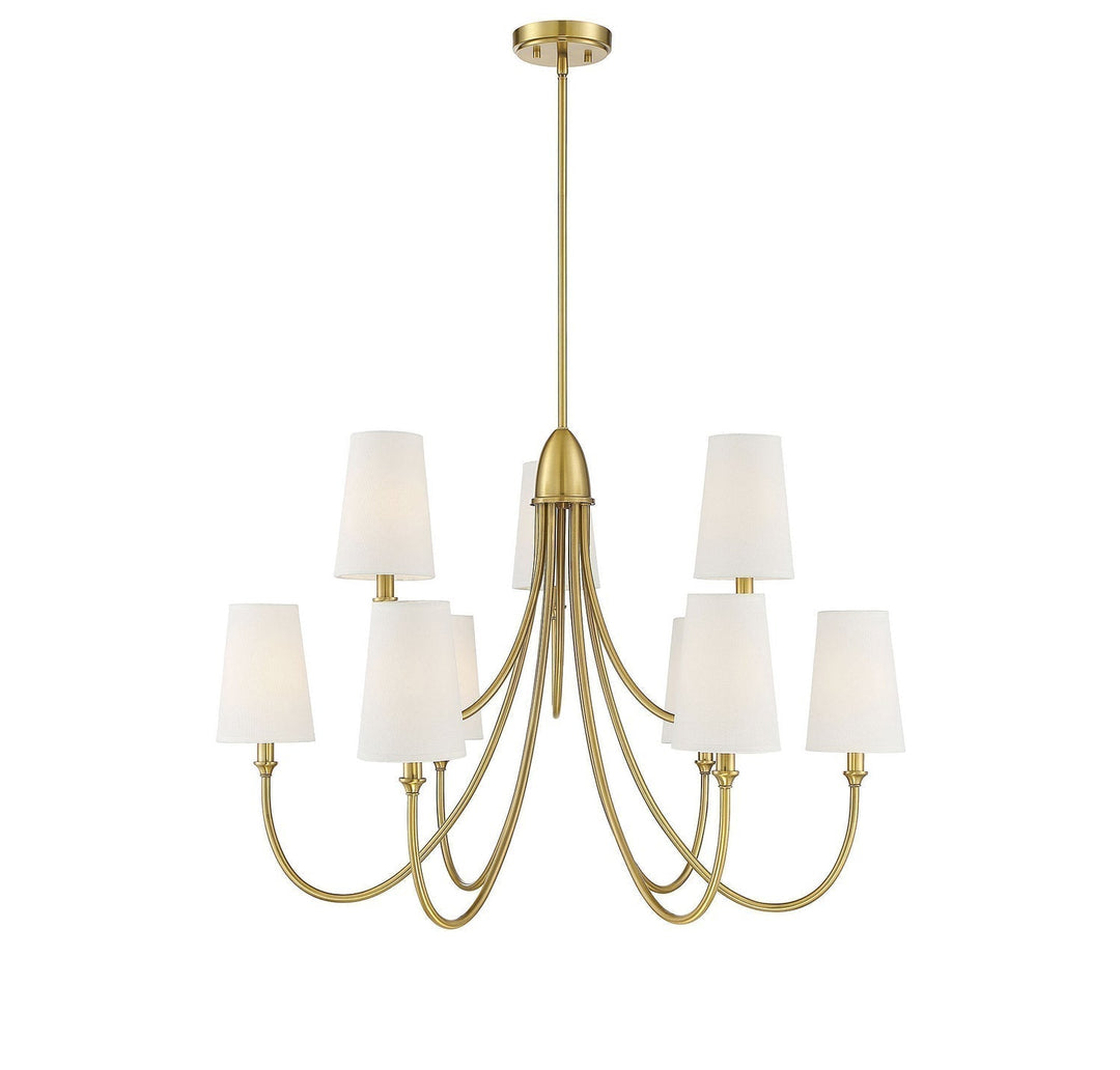 Savoy House Cameron 1-2541-9-322 Chandelier Light - Warm Brass
