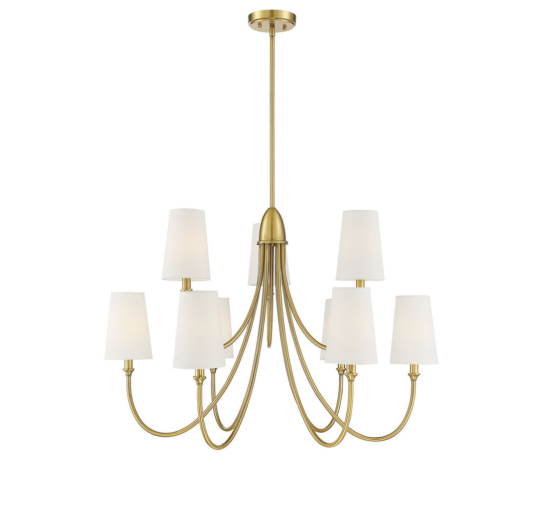 Savoy House Cameron 1-2541-9-322 Chandelier Light - Warm Brass