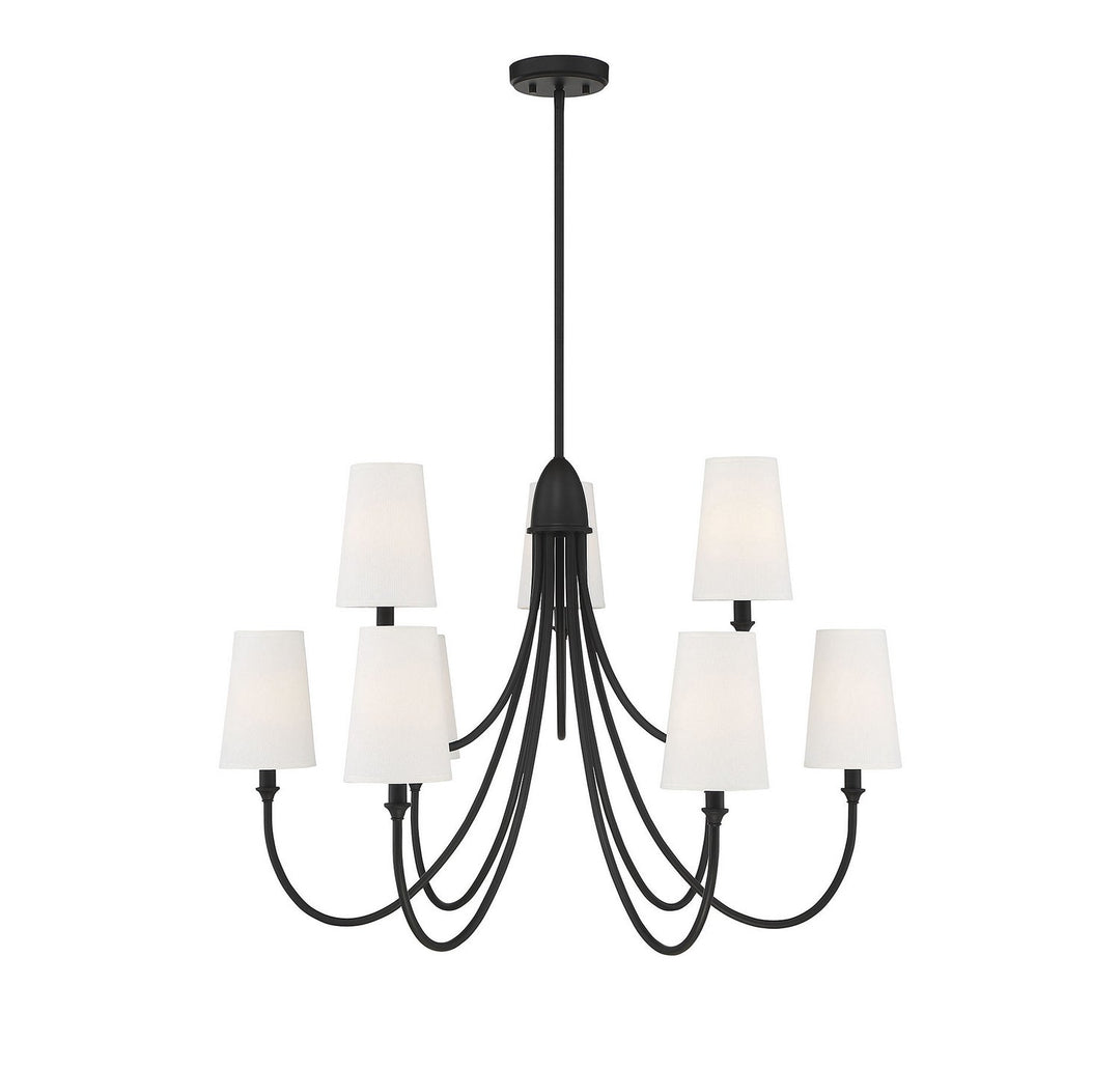 Savoy House Cameron 1-2541-9-89 Chandelier Light - Matte Black