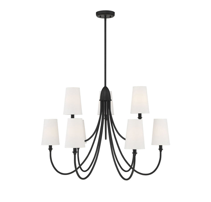 Savoy House Cameron 1-2541-9-89 Chandelier Light - Matte Black