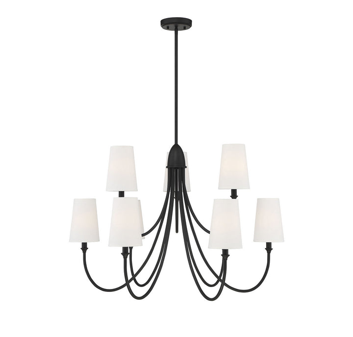 Savoy House Cameron 1-2541-9-89 Chandelier Light - Matte Black