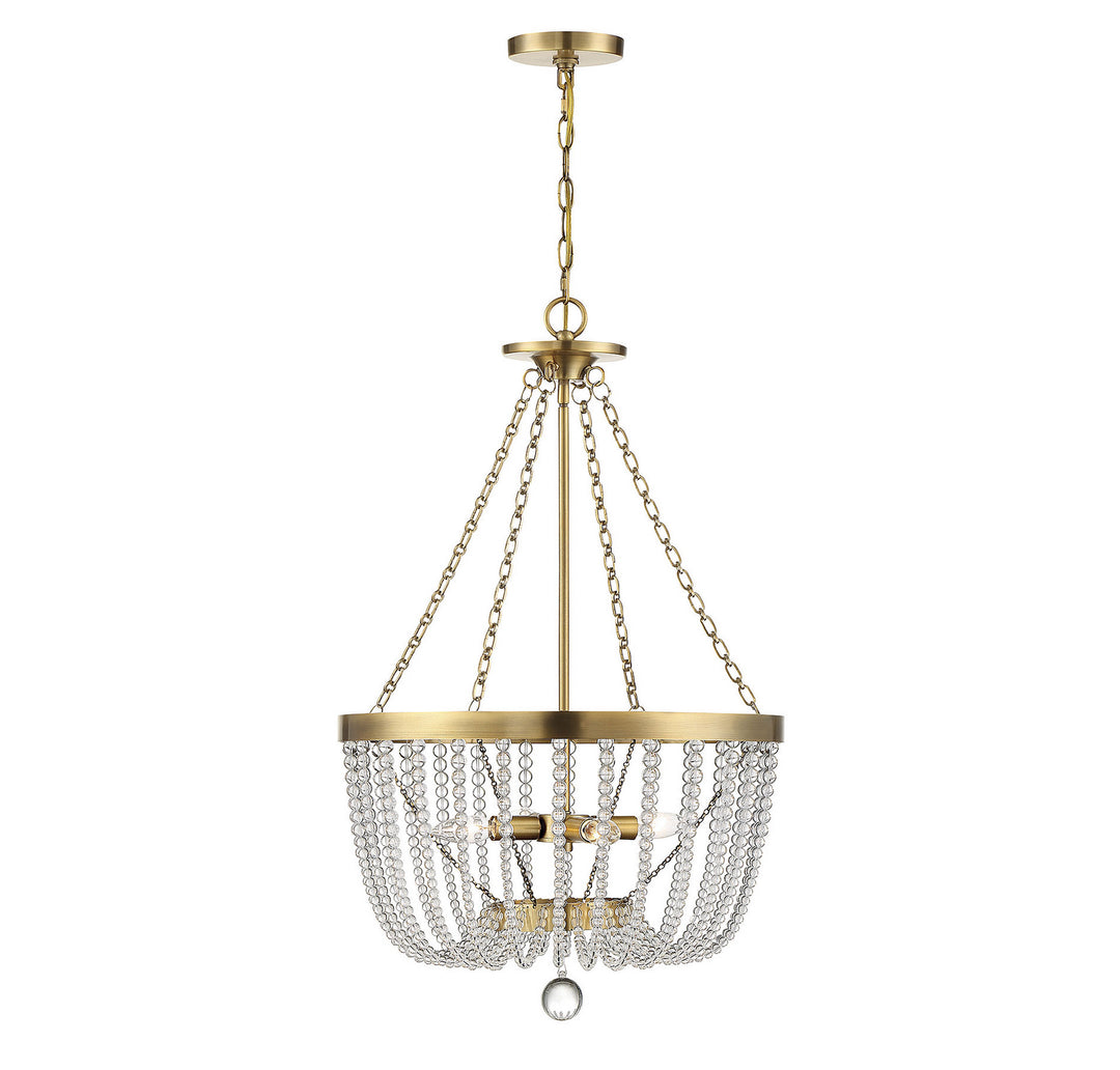 Savoy House Bergamo 7-2851-4-322 Pendant Light - Warm Brass