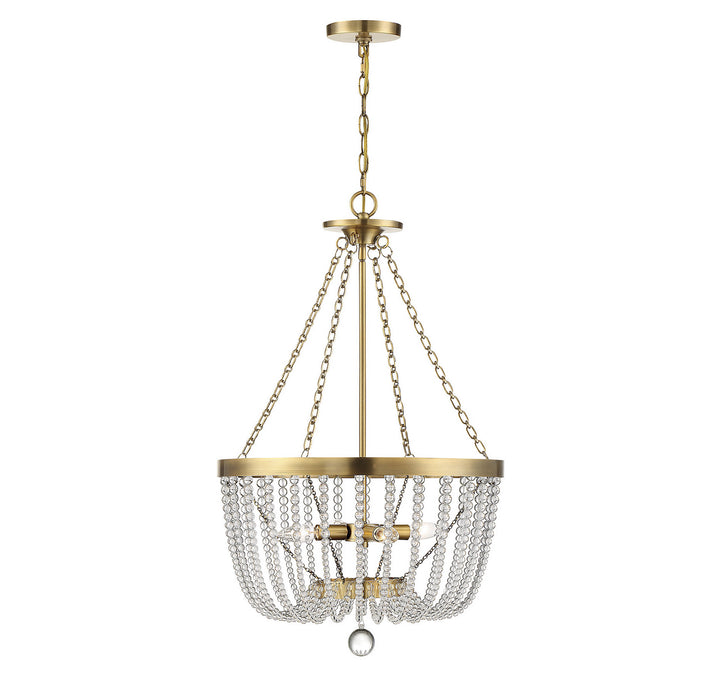 Savoy House Bergamo 7-2851-4-322 Pendant Light - Warm Brass