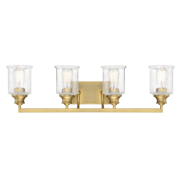 Savoy House Hampton 8-1972-4-322 Bath Vanity Light 32 in. wide - Warm Brass