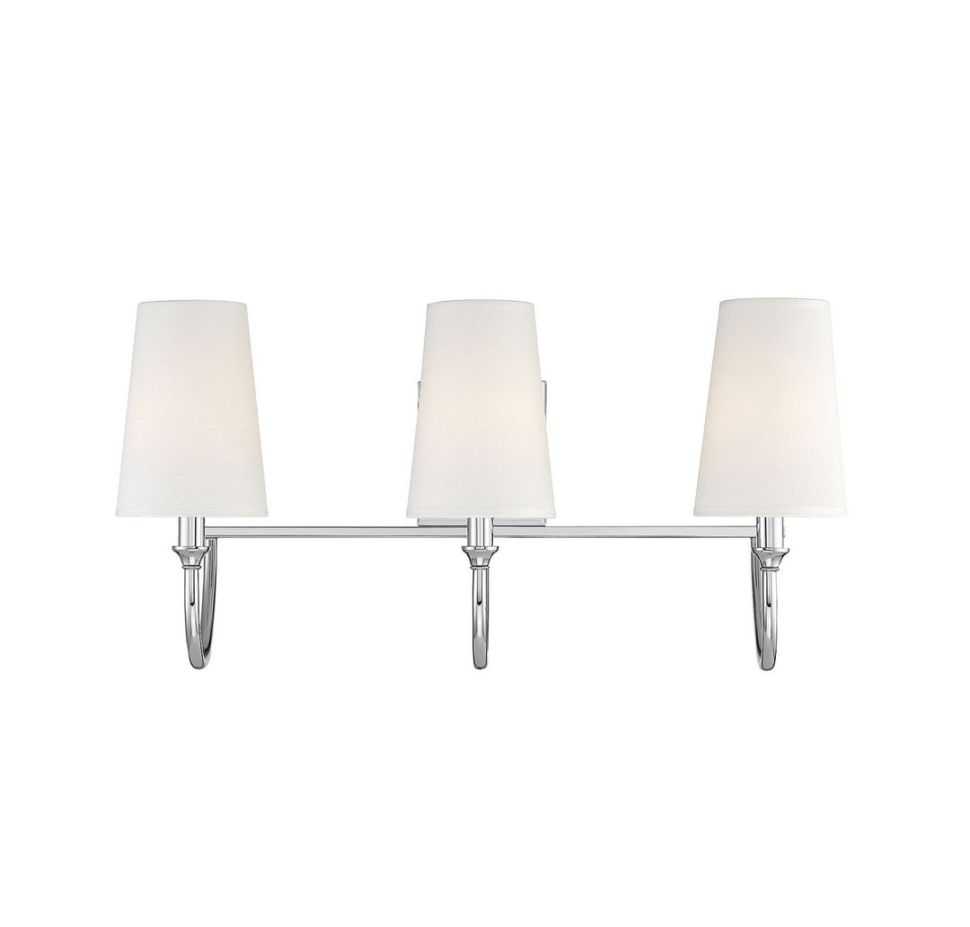 Savoy House Cameron 8-2542-3-109 Bath Vanity Light 24 in. wide - Polished Nickel