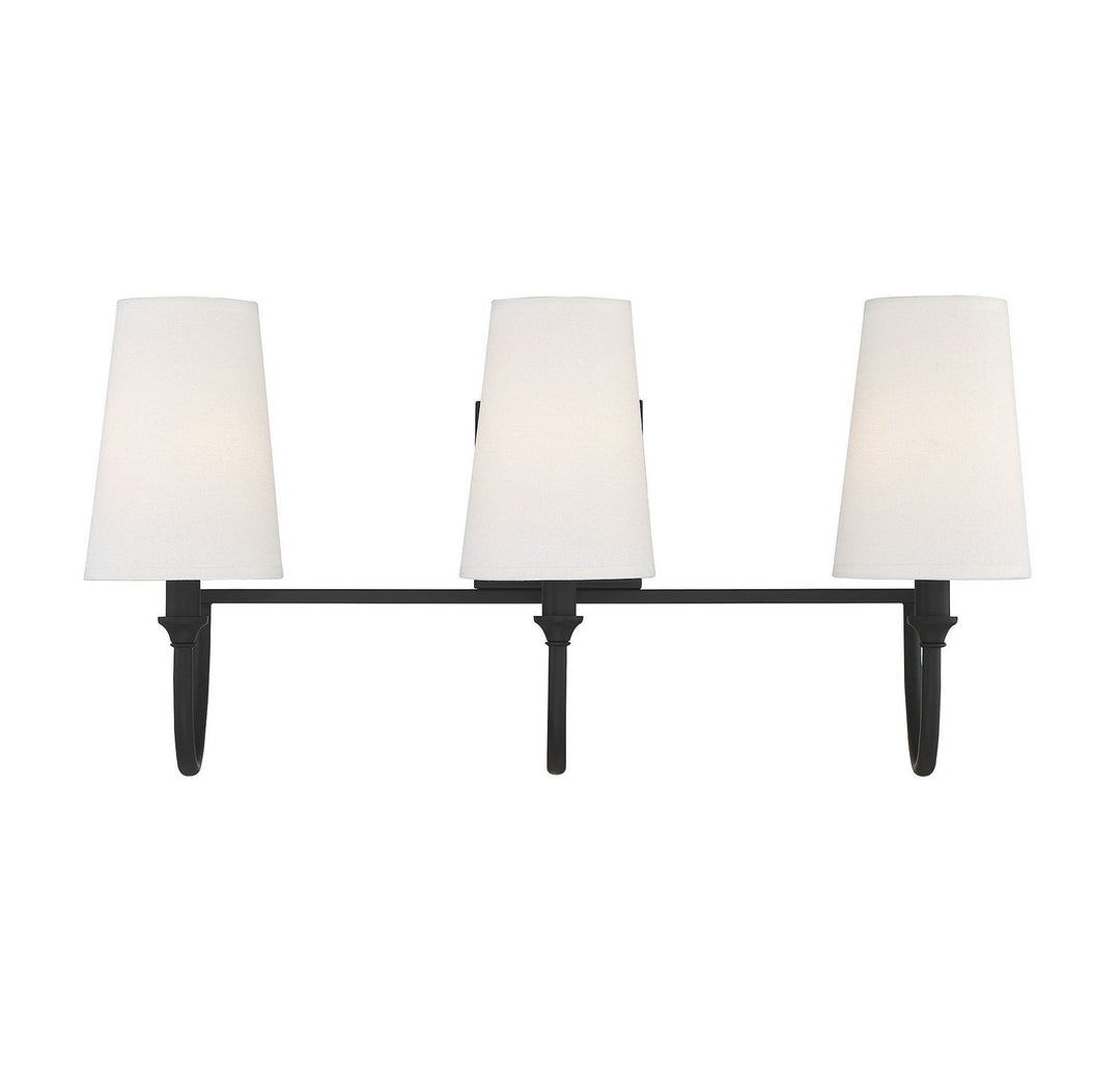 Savoy House Cameron 8-2542-3-89 Bath Vanity Light 24 in. wide - Matte Black