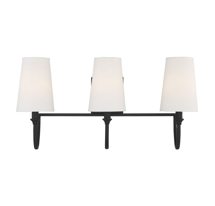 Savoy House Cameron 8-2542-3-89 Bath Vanity Light 24 in. wide - Matte Black