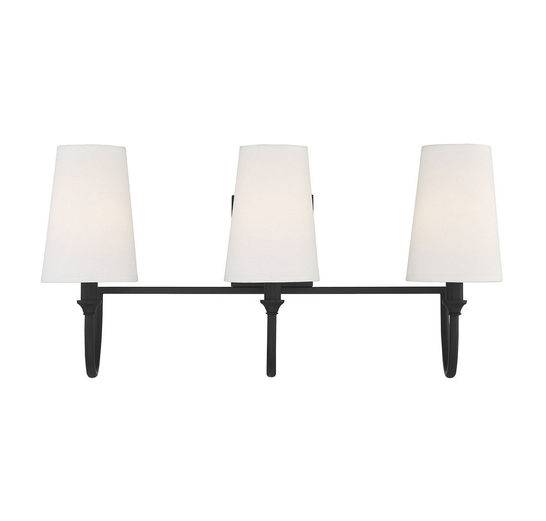Savoy House Cameron 8-2542-3-89 Bath Vanity Light 24 in. wide - Matte Black
