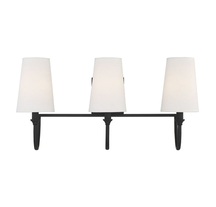 Savoy House Cameron 8-2542-3-89 Bath Vanity Light 24 in. wide - Matte Black