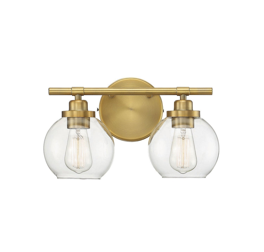 Savoy House Carson 8-4050-2-322 Bath Vanity Light 14 in. wide - Warm Brass