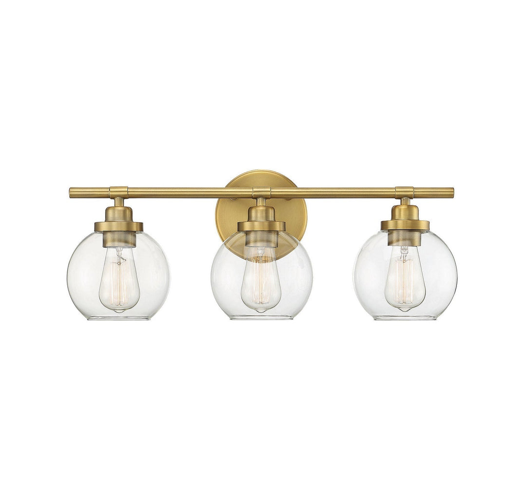 Savoy House Carson 8-4050-3-322 Bath Vanity Light 23 in. wide - Warm Brass