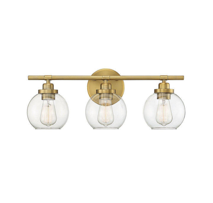 Savoy House Carson 8-4050-3-322 Bath Vanity Light 23 in. wide - Warm Brass
