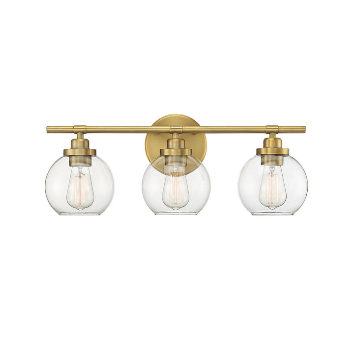 Savoy House Carson 8-4050-3-322 Bath Vanity Light 23 in. wide - Warm Brass