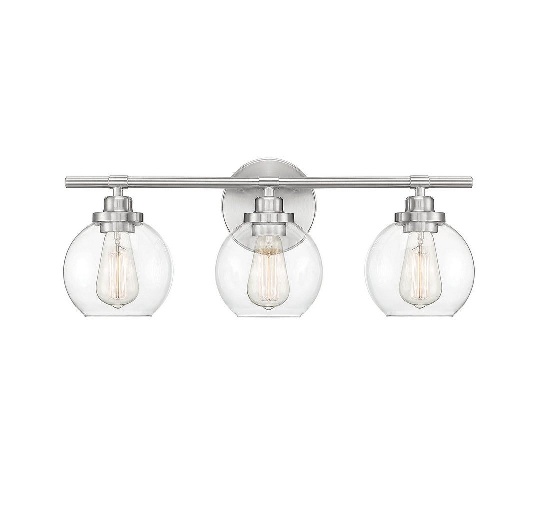 Savoy House Carson 8-4050-3-SN Bath Vanity Light 23 in. wide - Satin Nickel