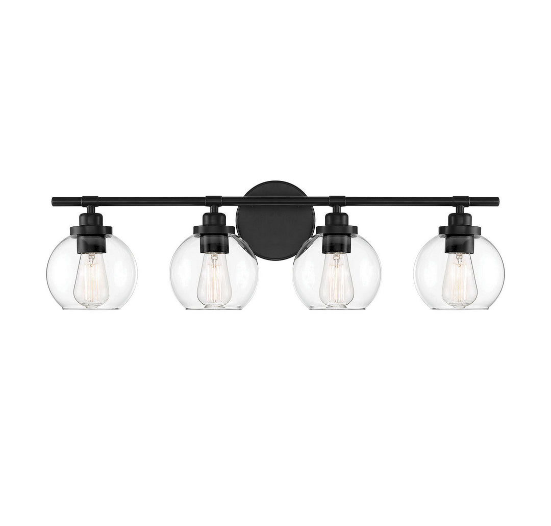 Savoy House Carson 8-4050-4-BK Bath Vanity Light 30 in. wide - Matte Black