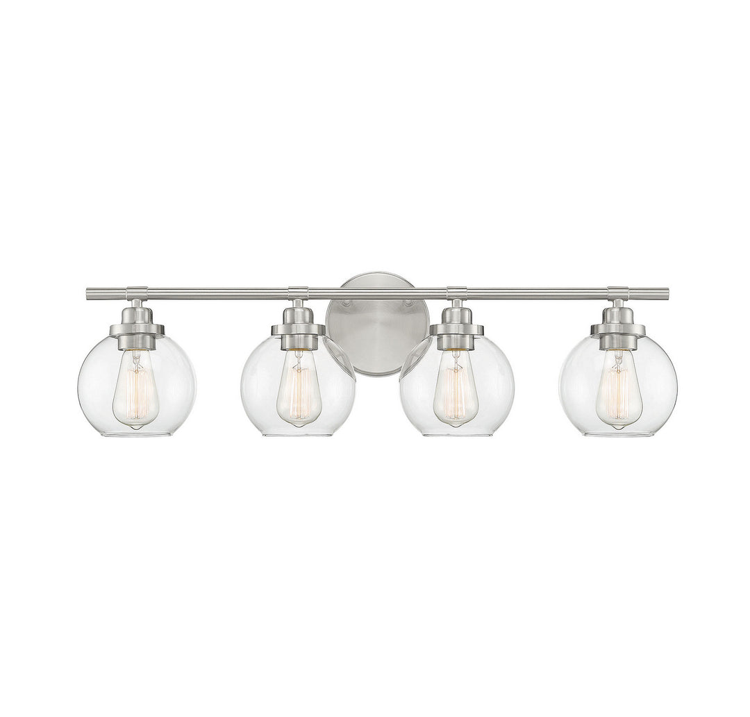 Savoy House Carson 8-4050-4-SN Bath Vanity Light 30 in. wide - Satin Nickel