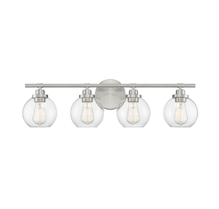 Savoy House Carson 8-4050-4-SN Bath Vanity Light 30 in. wide - Satin Nickel
