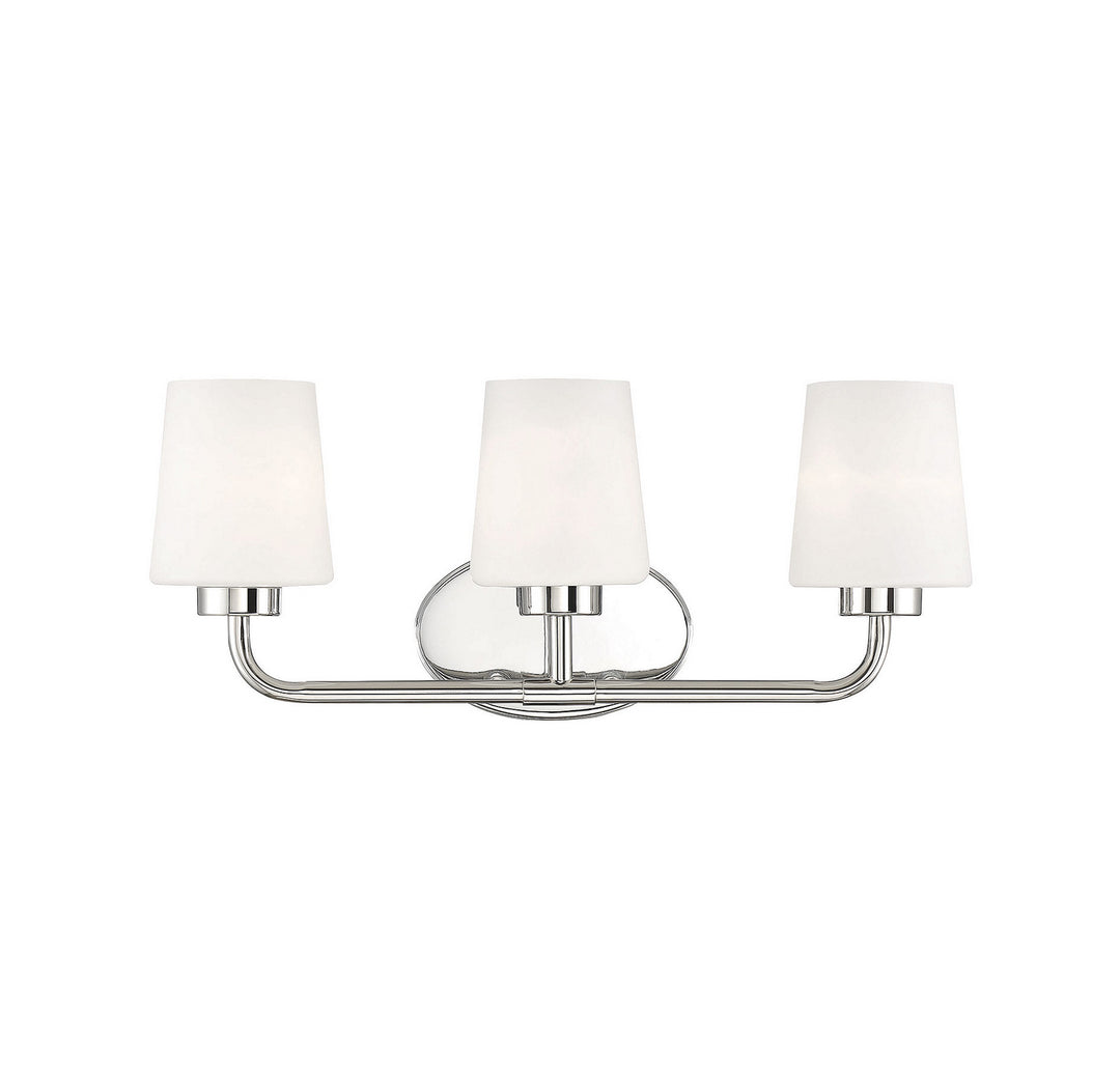 Savoy House Capra 8-4090-3-109 Bath Vanity Light 22 in. wide - Polished Nickel