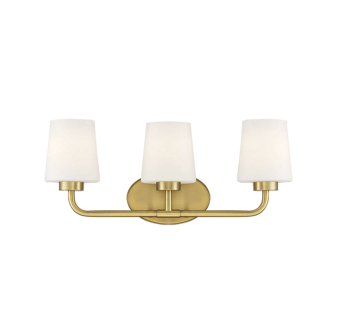 Savoy House Capra 8-4090-3-322 Bath Vanity Light 22 in. wide - Warm Brass