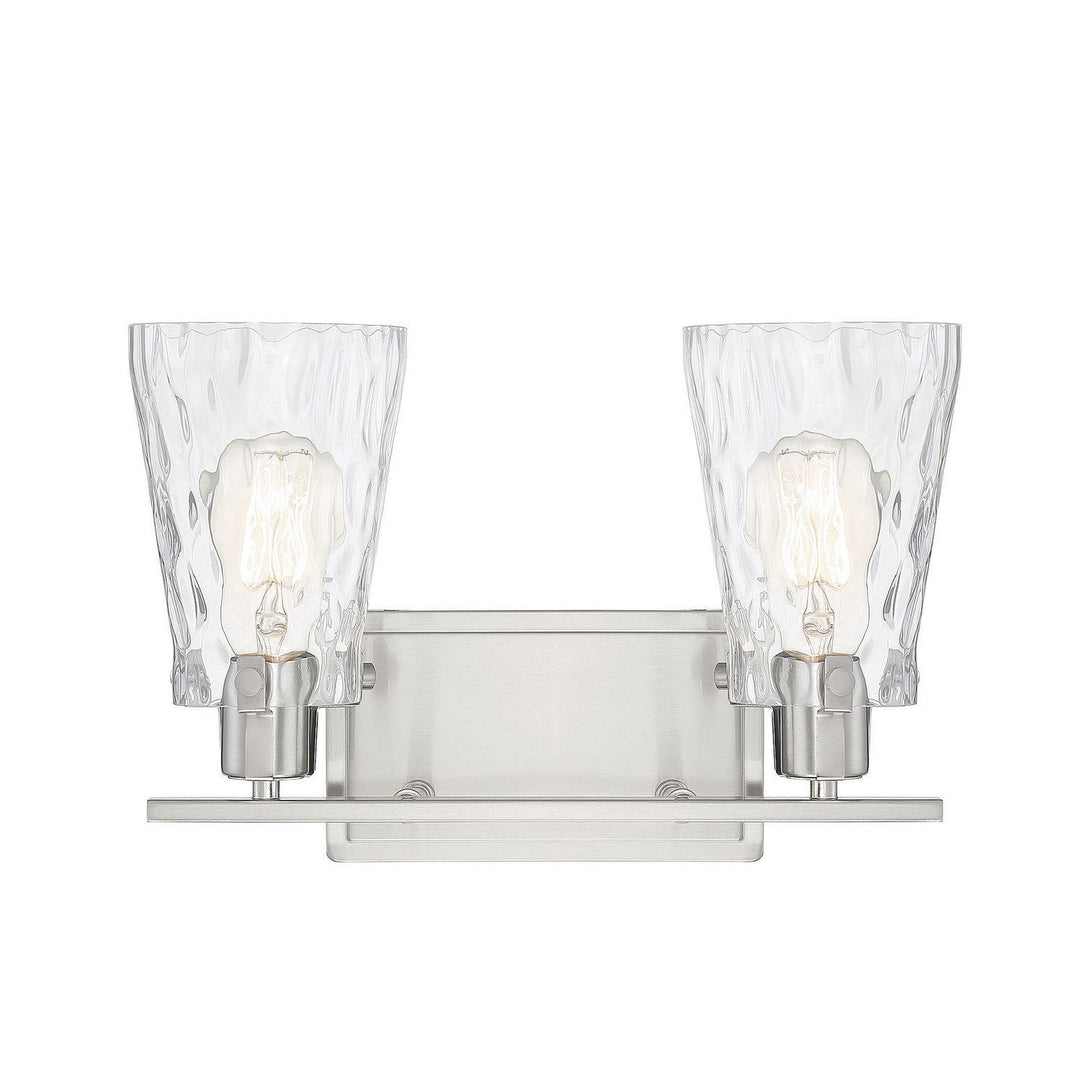 Savoy House Vaughan 8-4508-2-SN Bath Vanity Light 15 in. wide - Satin Nickel