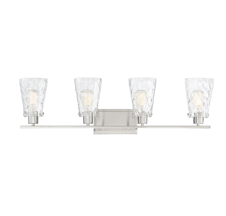 Savoy House Vaughan 8-4508-4-SN Bath Vanity Light 33 in. wide - Satin Nickel