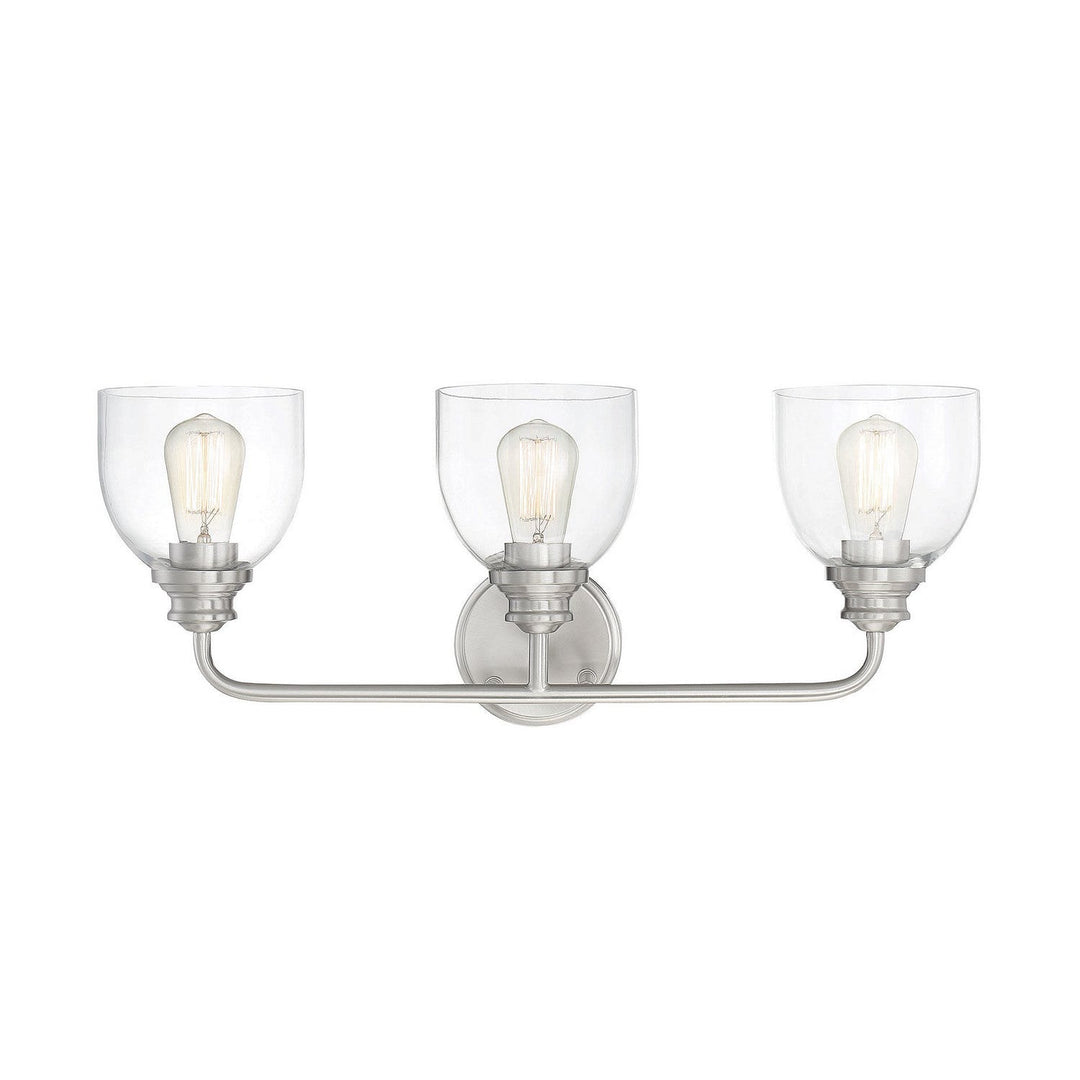 Savoy House Vale 8-7205-3-SN Bath Vanity Light 24 in. wide - Satin Nickel