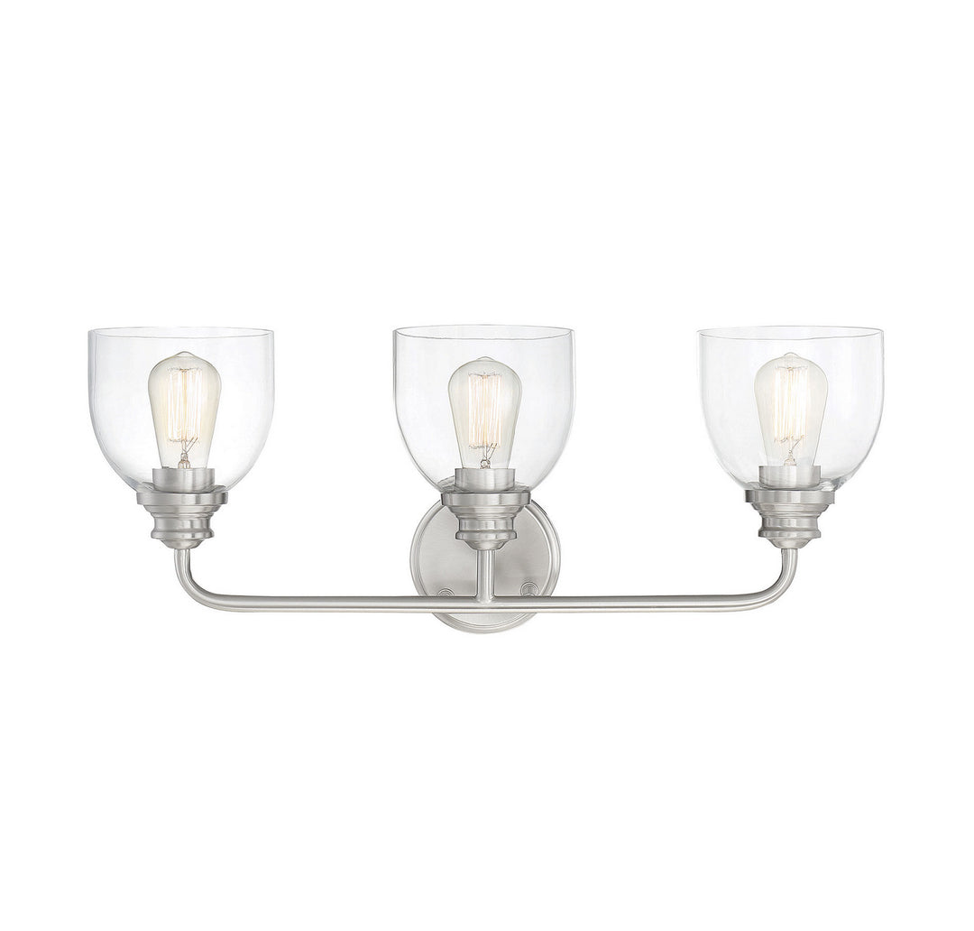 Savoy House Vale 8-7205-3-SN Bath Vanity Light 24 in. wide - Satin Nickel