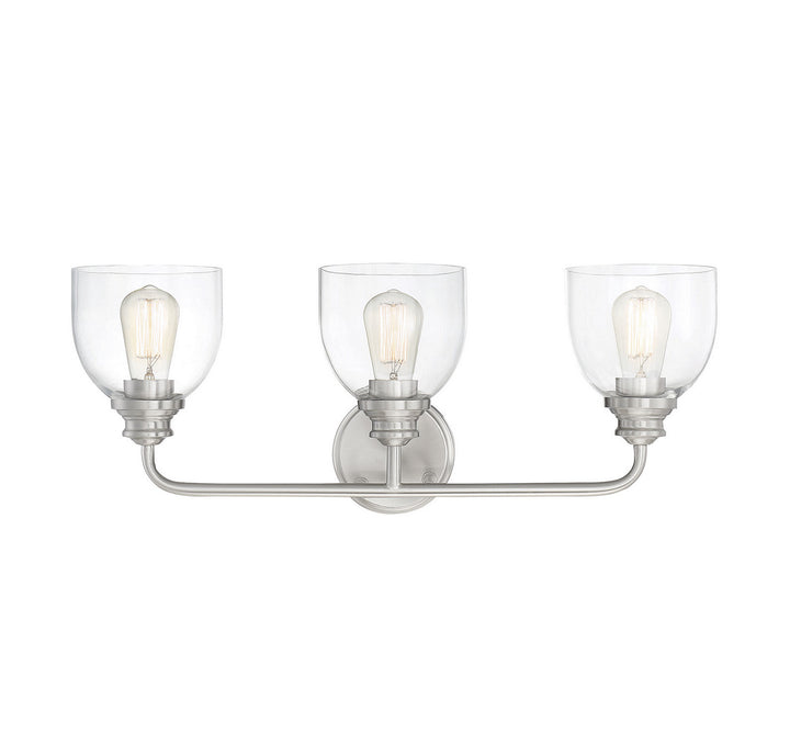 Savoy House Vale 8-7205-3-SN Bath Vanity Light 24 in. wide - Satin Nickel