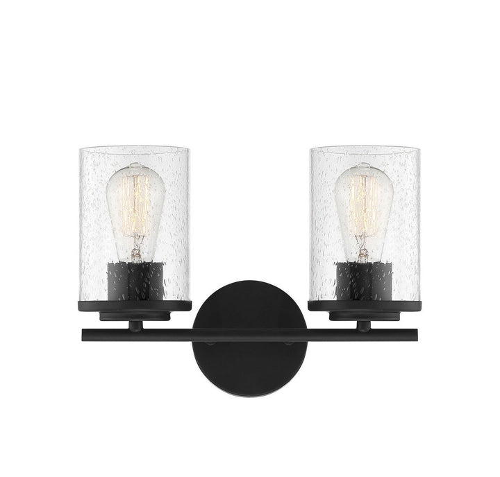 Savoy House Marshall 8-8020-2-BK Bath Vanity Light 14 in. wide - Matte Black